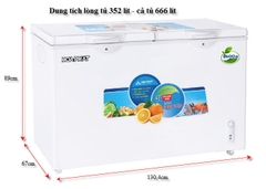 Tủ đông 352 lít 1 ngăn đông