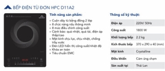 Bếp điện từ đơn HPC D11A2