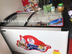 Tủ Đông kính cong 600L 1 chế độ đông 2 cánh lùa DÀN ĐỒNG tiết kiệm điện 2022