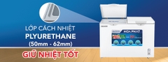 Tủ 1 ngăn đông + 1 ngăn mát 600 lít ( lòng sử dụng thực 250L) dài 1.24 mét rộng 61cm