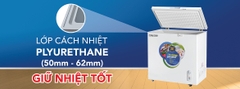 Tủ đông hòa phát 336L 1 ngăn đông 1 cánh mở CS 100W