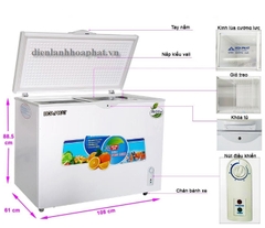 Tủ đông Hòa Phát 260l 1 chế độ đông chính hãng giá rẻ 