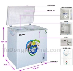 Tủ đông mini Hòa Phát 162l 1 ngăn đông chính hãng 