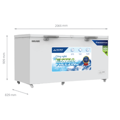Tủ đông 783 Lít Hòa Phát HPF-AD8783 Công Nghệ Inverter, 1 Ngăn 2 Cửa