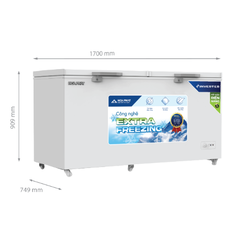 Tủ đông 544 Lít Hòa Phát HPF-AD8544 Công Nghệ Inverter, 1 Ngăn 2 Cửa