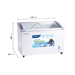 Tủ Đông mặt kính 357L Hòa Phát HSF-AD6357.C1 1 ngăn 2 cửa lùa