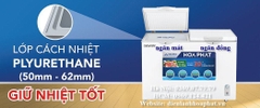 Tủ 1 ngăn đông + 1 ngăn mát 656 lít ( lòng sử dụng thực 280L) dài 1.24 mét