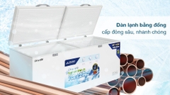 Tủ đông dung tích lớn Hòa Phát 1 ngăn 2 cánh HPF AD6783 1250L DÀN ĐỒNG