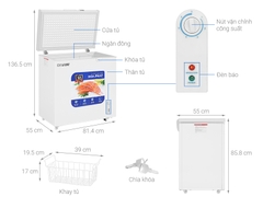 4 Mẫu tủ đông mini cửa lật