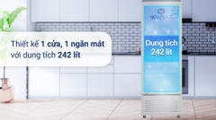 Tủ mát Hòa Phát HSR S6242 600L Dàn Nhôm