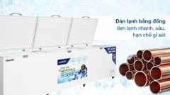 Tủ đông dung tích lớn Hòa Phát 1 ngăn 3 cánh HPF AD61190 1700L Dàn Đồng