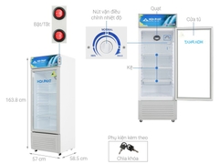 3 mẫu tủ mát 1 cánh dàn nhôm , có bám tuyết giá rẻ