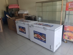 Tủ 1 ngăn đông 2 cánh mở 600L ( lòng sử dụng thực 352L) dài 1,3 MÉT  - DÀN ĐỒNG