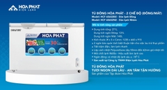 3 MẪU TỦ ĐÔNG HOÀ PHÁT 2 NGĂN ĐÔNG + MÁT 506L - 606L - 656L