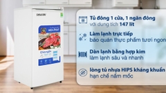 Tủ đông Hòa Phát HUF 350SR1 147 lít kiểu đứng
