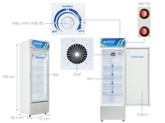 Tủ mát Hòa Phát HSC 600F1R1 600L (Lòng sử dụng trong 242L)