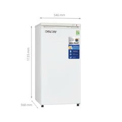 Tủ Đông 147L Hòa Phát HPF-UAH6147 Cửa Trước, Dạng Đứng, 5 Ngăn