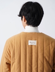 Áo Khoác Chần Bông Cổ V.Regular