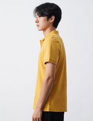 Áo Polo Basic Thêu Fitted Tay Ngắn Cổ Gập