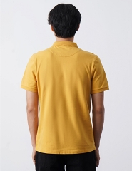 Áo Polo Basic Thêu Fitted Tay Ngắn Cổ Gập