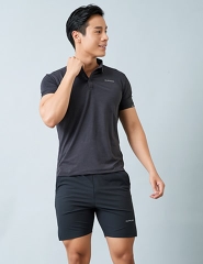 Set tập gym yoga nam áo Icado AT16, quần short Icado AT12