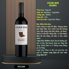 Rượu vang Cigar Box Malbec