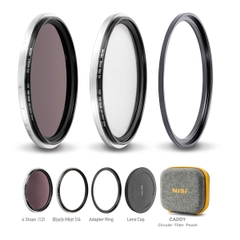 Bộ kính lọc ND-VARIO 1-5 Stops 82mm + Nisi Swift Add on Kit 82mm