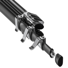 Chân máy ảnh carbon Tripod Leofoto AZURE - AZ-204C+LH-25R (half-silver)