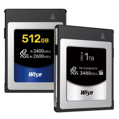 Thẻ nhớ Wise 512GB / 1TB / PRO Mk-III 1TB CFexpress 4.0 Type B  - CFX4-B512 / CFX4-B1024 / CFX4-B1024PM3
