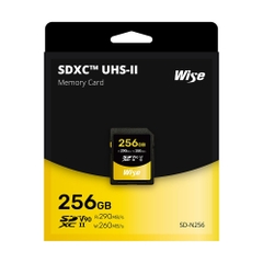 Thẻ nhớ Wise 128GB / 256GB / 512GB SDXC UHS-II V60 / V90 - SD-S128 / SD-S256 / SD-S512 / SD-N128 / SD-N256