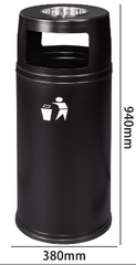 Thùng rác ngoài trời kiểu Hồng Kông GPX-110D