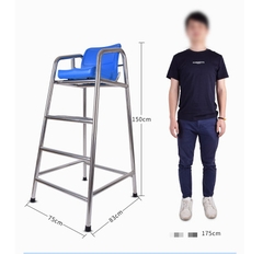 Ghế quan sát gấp gọn 1,5m inox 304