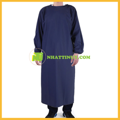 Áo khoác ngược PVC chống thấm dầu chống axit yếu và kiềm màu xanh hải quân