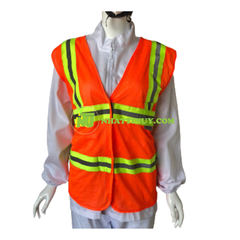 Áo phản quang lưới mềm cam xanh xám