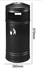 Thùng rác ngoài trời kiểu Hồng Kông GPX-110F