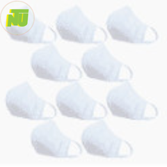 10 khẩu trang vải trắng tinh - Form chuẩn