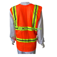 Áo phản quang lưới mềm cam xanh xám