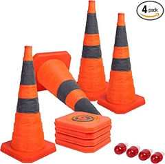 Nón giao thông có thể gập lại 28 inch với đèn LED