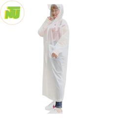 Áo mưa easy trum màu trắng đục