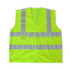 Áo phản quang lưới mềm xanh xám viền đen