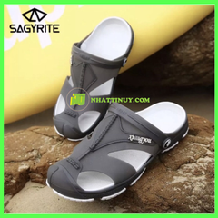 Giày nhựa dẻo bít mũi đi mưa nam