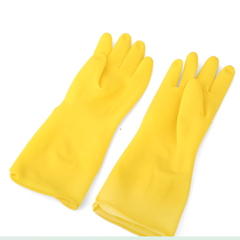 10 đôi găng tay su ngắn màu vàng