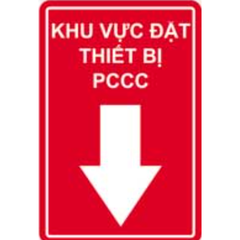 Bảng khu vực đặt thiết bị PCCC- mica 1 mặt