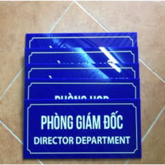 Bảng tên bộ phận mica