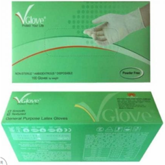 Găng tay vglove không bột ( hộp xanh )