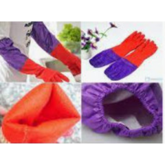 Găng tay su dài lót nỉ