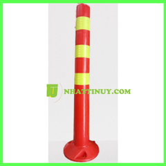 Cọc tiêu phân làn nhựa PE Rodo 75cm dây phản quang vàng