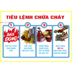Tiêu lệnh chữa cháy bằng mica dẻo