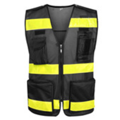 Áo phản quang lưới vàng đen