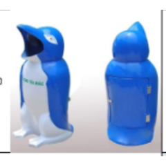 Thùng rác chim cánh cụt